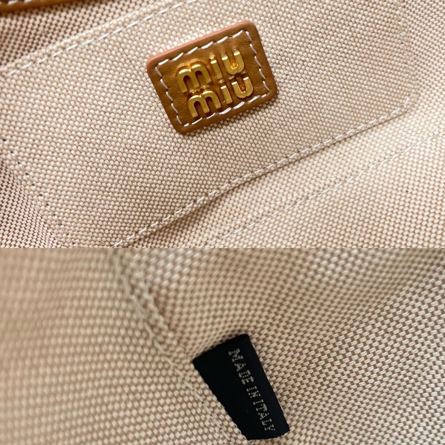 Miu Miu Wander Wicker Shoulder Bag