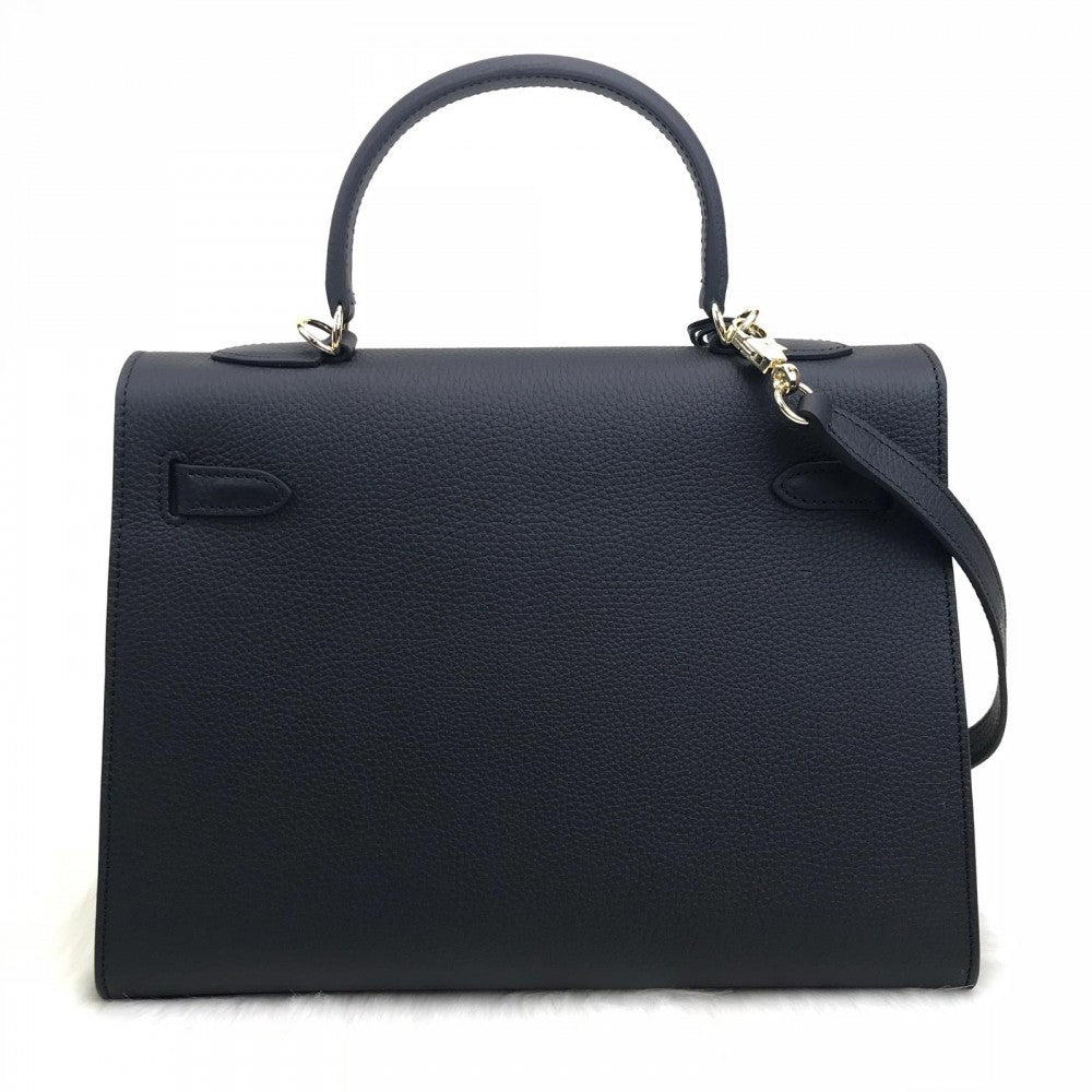 Kelly 32 | Togo-Leder | Palladium-Beschläge.