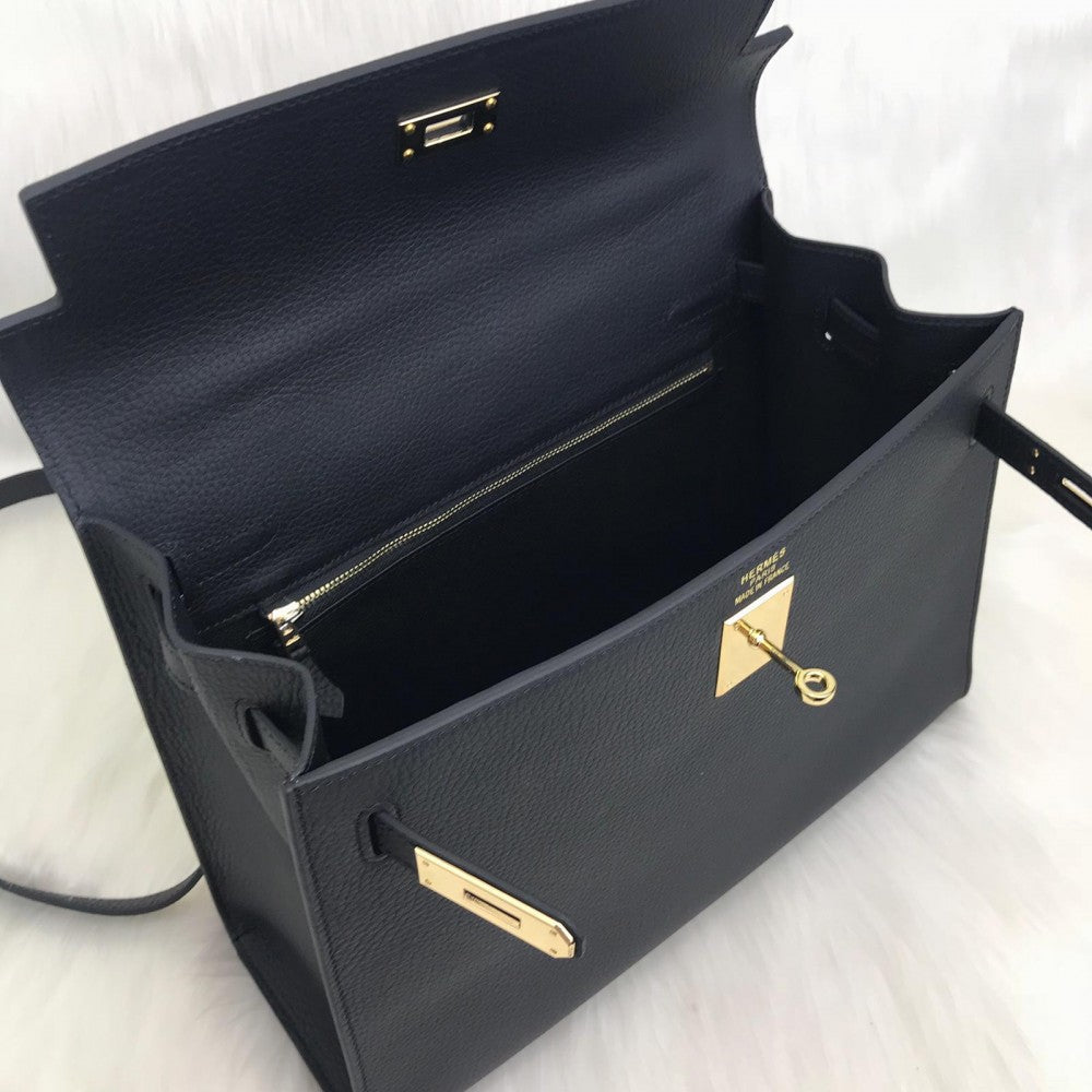 Kelly 32 | Togo-Leder | Palladium-Beschläge.