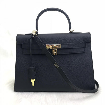Kelly 32 | Togo-Leder | Palladium-Beschläge.