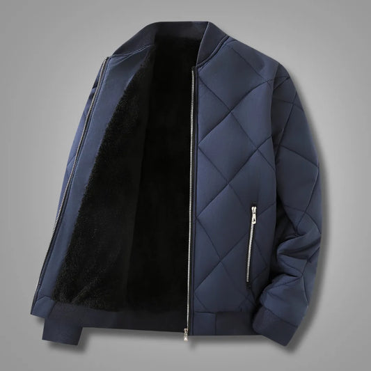 Men’s Plush-Lined Winter Zip Jacket