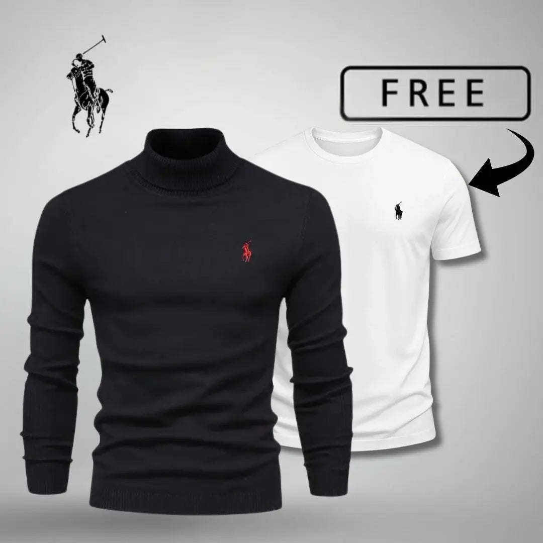 Premium Roll Neck Jumper + FREE T-Shirt 🎁