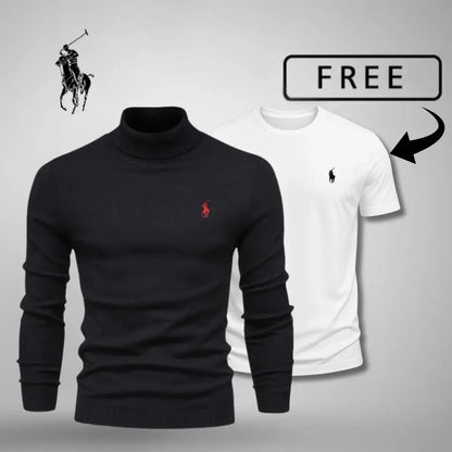 Premium Roll Neck Jumper + FREE T-Shirt 🎁