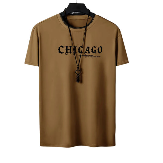 Men’s Chicago Graphic T-Shirt – Casual Short Sleeve