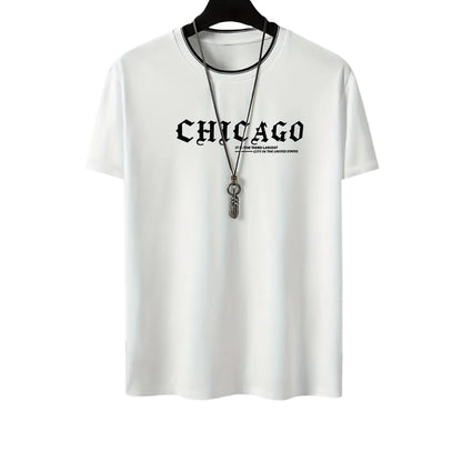 Men’s Chicago Graphic T-Shirt – Casual Short Sleeve