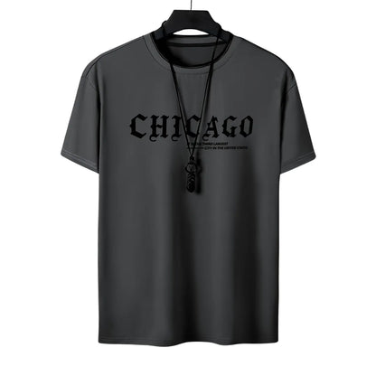 Men’s Chicago Graphic T-Shirt – Casual Short Sleeve