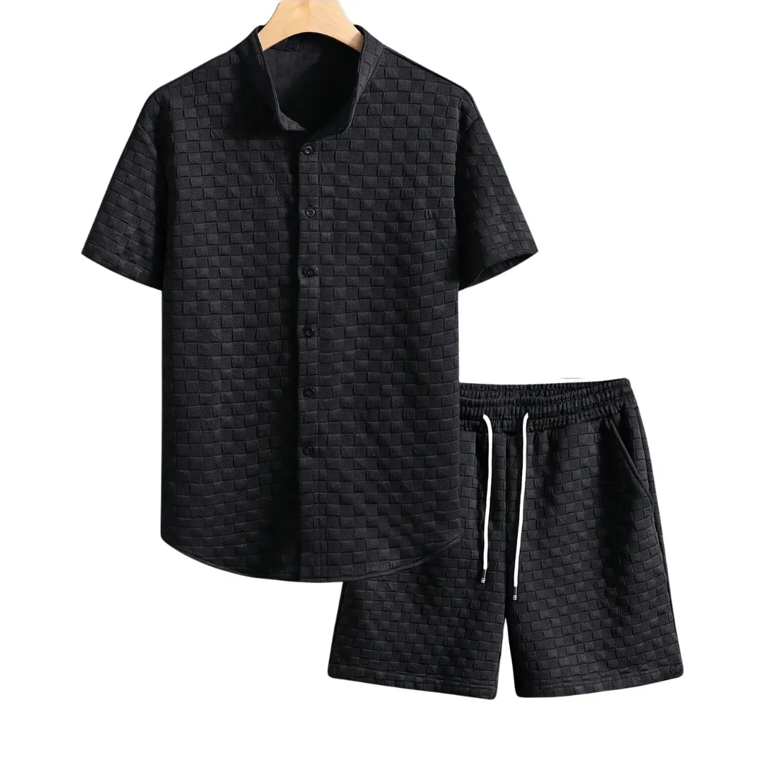 Men’s Summer Shirt & Shorts Set – Casual Two-Piece Outfit