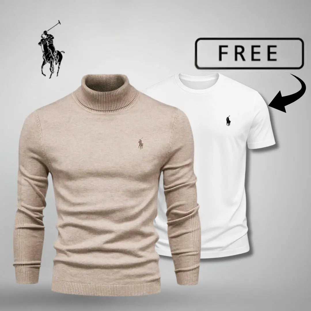 Premium Roll Neck Jumper + FREE T-Shirt 🎁