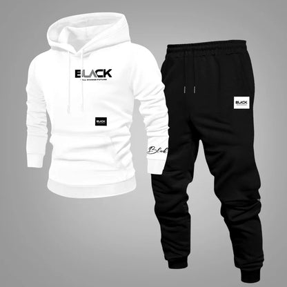 Men’s Casual Streetwear Tracksuit Set – Sweatshirt & Trousers