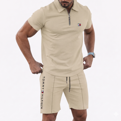 Elegantes Hemd- und Shorts-Set