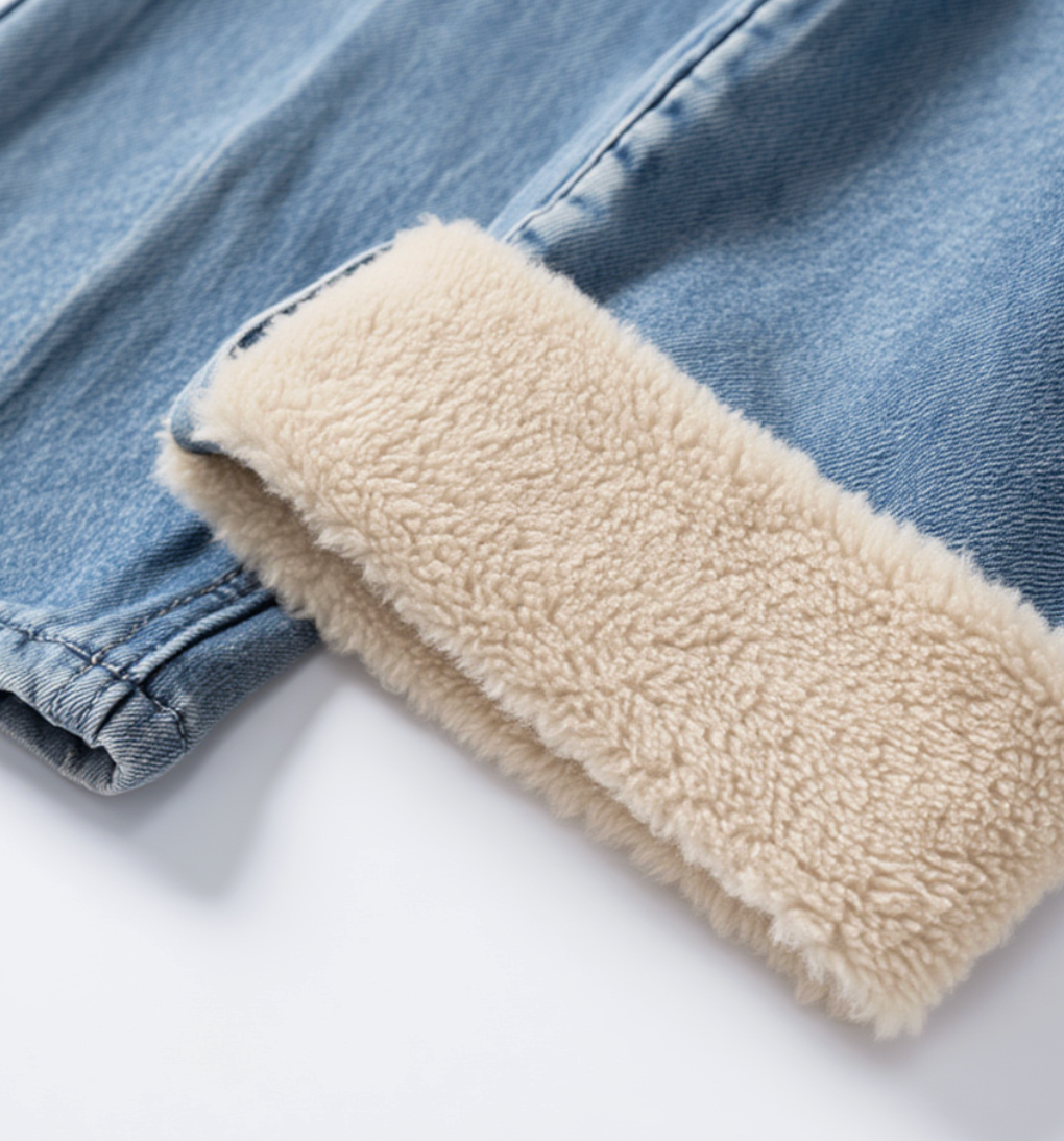 Warm Fleece-Lined Jeans
