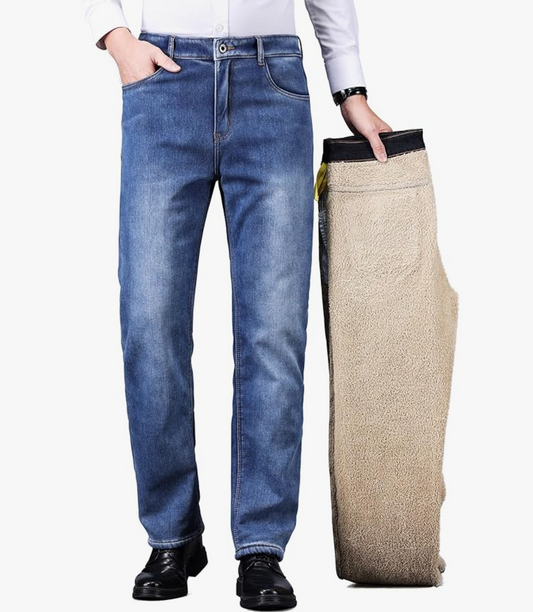 Warm Fleece-Lined Jeans