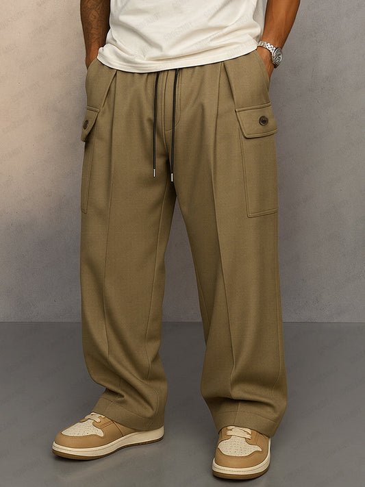 Daily Casual Drawstring Cargo Pants