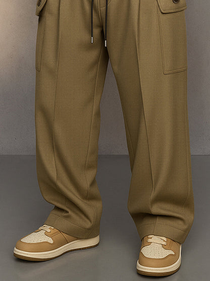 Daily Casual Drawstring Cargo Pants