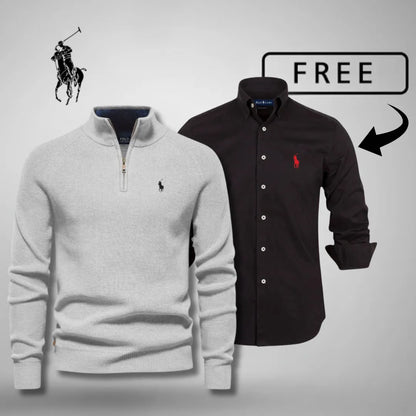 ComfortBlend Half-Zip Jumper + FREE Classic Shirt