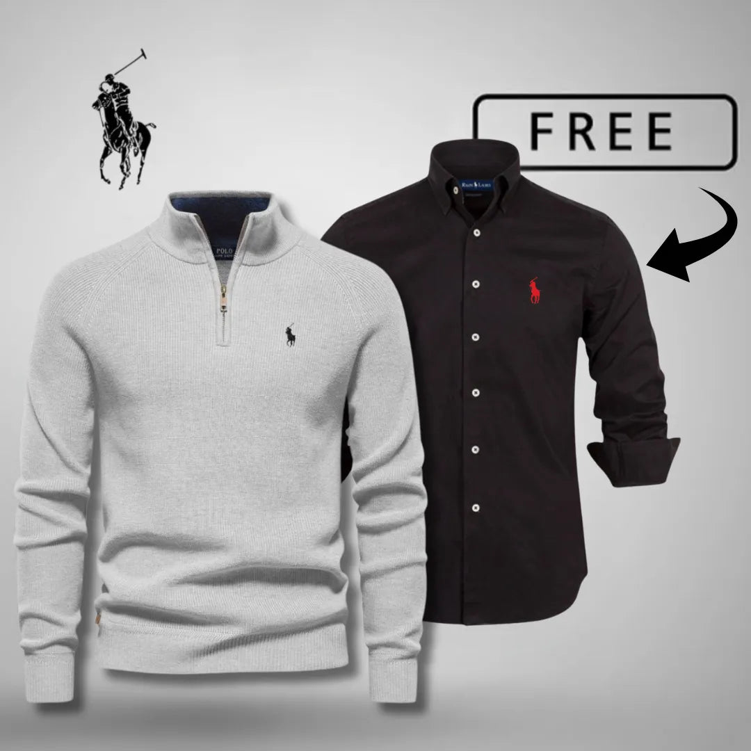 ComfortBlend Half-Zip Jumper + FREE Classic Shirt