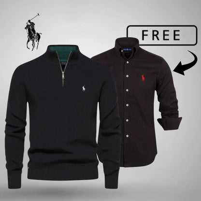 ComfortBlend Half-Zip Jumper + FREE Classic Shirt