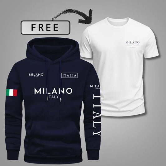 Men’s Milano Comfort Hoodie — Includes Free T-Shirt 🎁