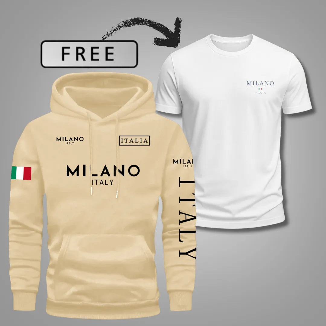 Men’s Milano Comfort Hoodie — Includes Free T-Shirt 🎁