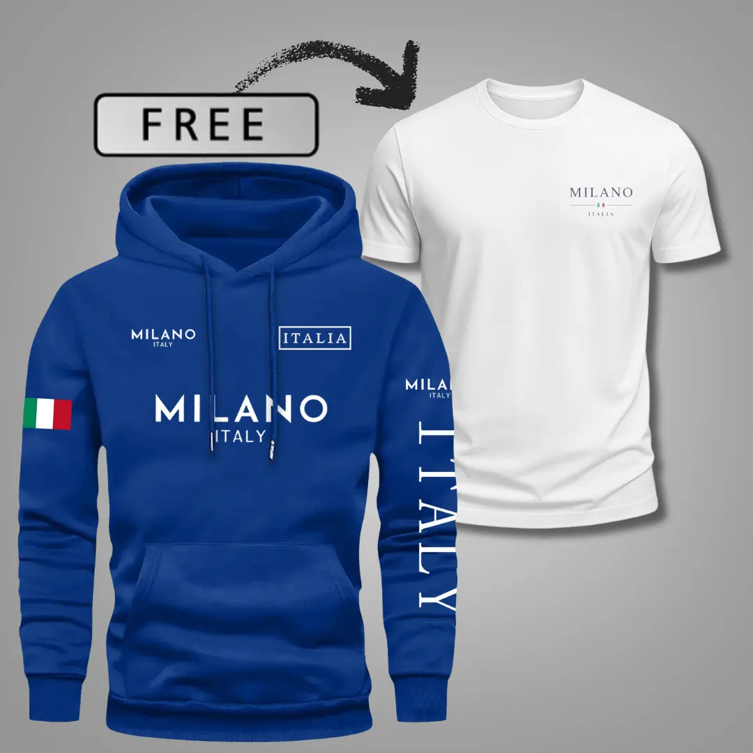 Men’s Milano Comfort Hoodie — Includes Free T-Shirt 🎁