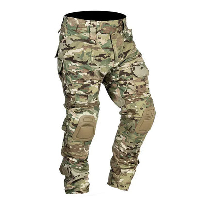 50% OFF – Rugged Men's Cargo Trousers with Built-In Knee Pads