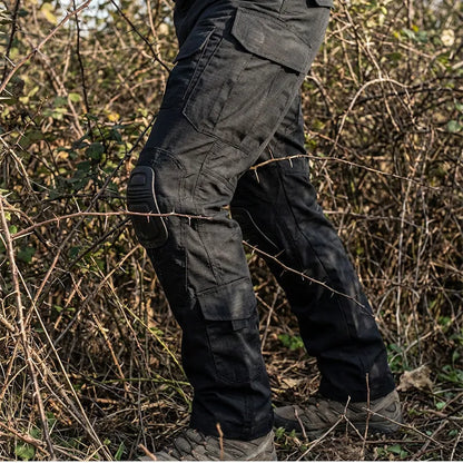 50% OFF – Rugged Men's Cargo Trousers with Built-In Knee Pads