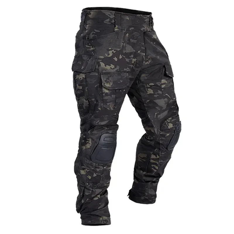 50% OFF – Rugged Men's Cargo Trousers with Built-In Knee Pads