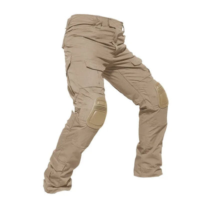 50% OFF – Rugged Men's Cargo Trousers with Built-In Knee Pads